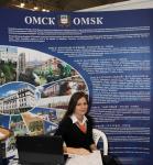 Стенд управления делами Администрации города Омска разместился на удобной площадке выставочного пространства