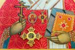 Фрагмент иконы Сильвестра Омского, история обретения останков которого оказалась действительно чудесной