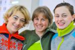 Известные биатлонистки снова вместе: Ольга Зайцева, Яна Романова, Ольга Вилухина (слева направо)