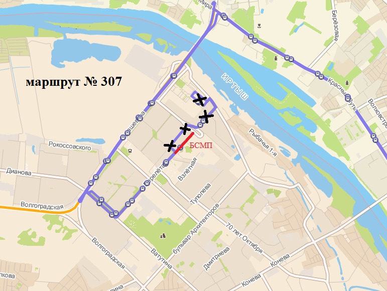 Схема маршрута