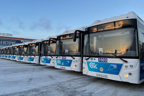 Муниципальный автобус в Омске