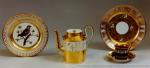 Plates. Coffee-pot. Cup and saucer. Paris. Dagoti manufacture. The 1820s. Hard-paste porcelain