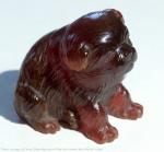 Dog. Russia. St. Petersburg. K. Faberge Company. End of the 19th century — beginning of the 20th century. Amber, carving