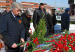 Возложение цветов в День Победы к памятнику Г.К. Жукову