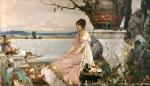 《水池旁边的罗马女人》（空闲时间），П•А•斯维多穆斯基，1888年，油画