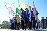 Флаг-шоу под гимн студенческих отрядов Сибири