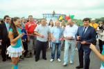 Мэр Омска Вячеслав Двораковский открывает первую в городе многофункциональную спортивную дорожку на Иртышской набережной