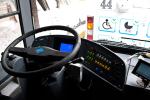 Кабина водителя троллейбуса напоминает кабину пилота: мониторы и загадочные кнопки