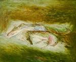 Марина Усова. 1963 г.р. Собаки. 1993. Холст, масло
