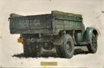 Пётр Мухин (1919–1996). Грузовик. Этюд. 1960-е годы. Холст на картоне, масло; 29×44 см