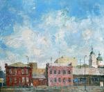 Елена Боброва. Хранимые Богом. Оргалит, масло; 123×137 см. Второе место в номинации «Живопись»