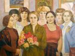 Текстильщицы. 1984. Холст, масло; 90×120 см