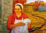 На полевом стане. 1983. Холст, масло; 63×87 см
