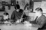 Военный кружок в 1940 году, руководитель — Степан Дмитриевич Машков