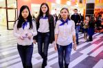 На празднике активно работали волонтеры Всероссийского движения школьников