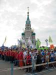 Участники Сибирского международного марафона на Соборной площади