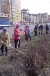 Уборка вдоль улицы Кирова — центральной магистрали