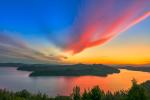 Закат на озере Чинянхо