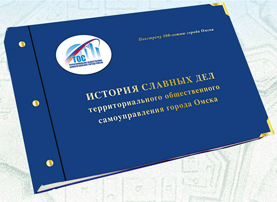 Обложка книги «История славных дел территориального общественного самоуправления города Омска»