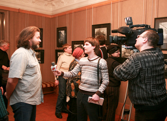 Открытие фотовыставки к 90-летию М.И. Фрумгарца «Город, которого нет» в музее Кондратия Белова (февраль — март 2011 года)