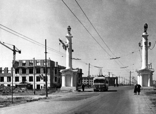 Въезд в городок нефтяников, 1961 год