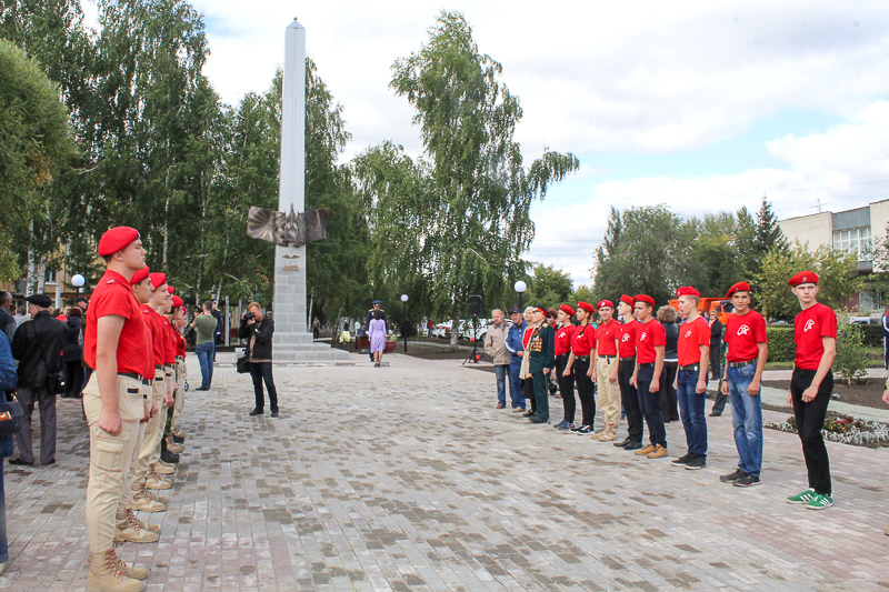 Торжественная церемония открытия обновленного сквера «Крылатое братство», 2018 год, Омск