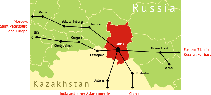 Omsk Location