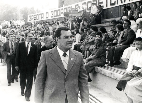  Николай Грицевич на открытии зоны отдыха «Зелёный остров». 1981