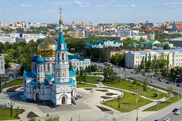 Cathedral Square in Omsk